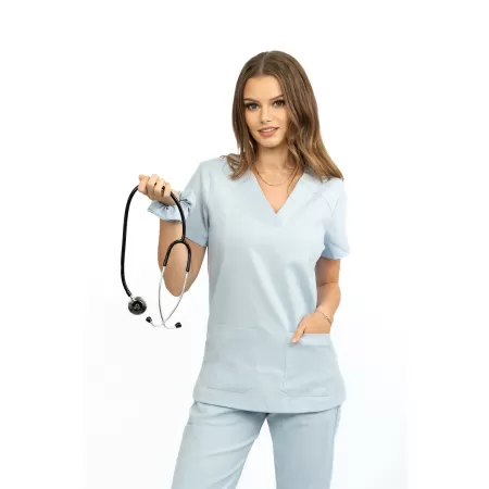 Bluzka medyczna SCRUBS MEDI TEDDY  - COSTA BABY BLUE